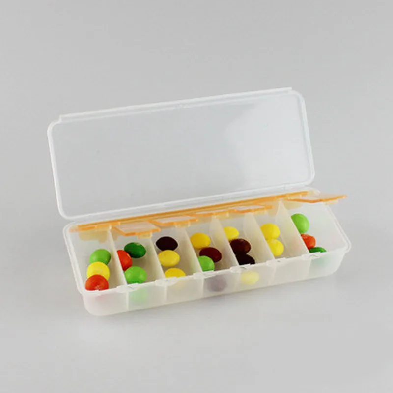 1 шт. Дорожный Чехол для таблеток портативный 7-дневный контейнер лекарств