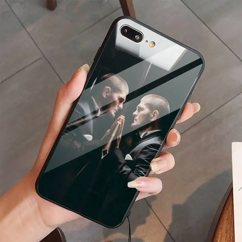 KHabib Nurmagomedov чехол для телефона из закаленного стекла iphone 6 7 8 plus X XS XR 11 12 13 PRO MAX mini |