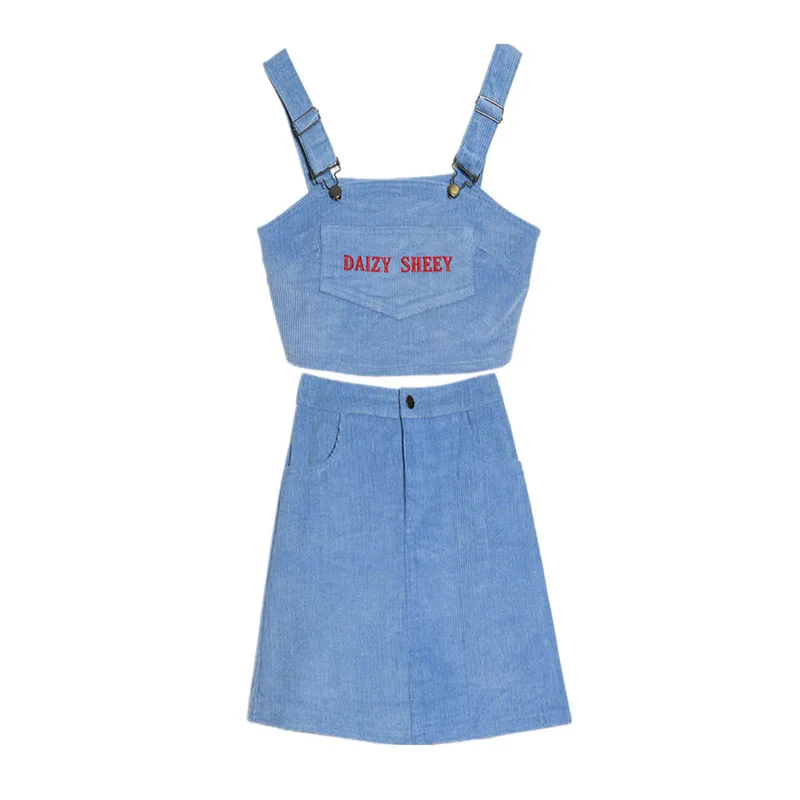 Юбка мини женская Вельветовая с карманами на молнии и надписью| |