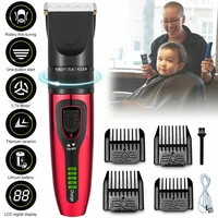 usb barber hair clipper set professional hair trimmer men beard electric cutter tool adult child for barber shop family