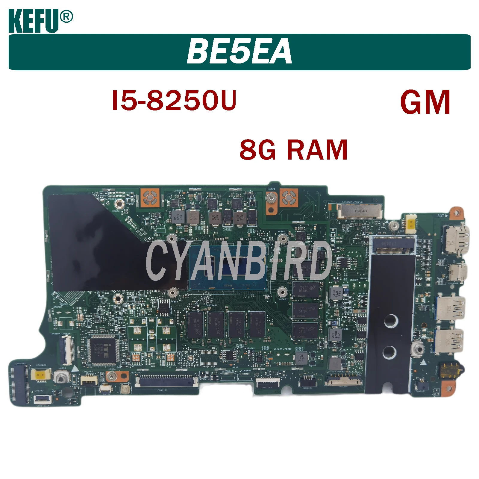 

KEFU BE5EA original mainboard for Acer Swift3 SF315-51G SF315-51 (GM) with 8GB-RAM I5-8250U Laptop motherboard