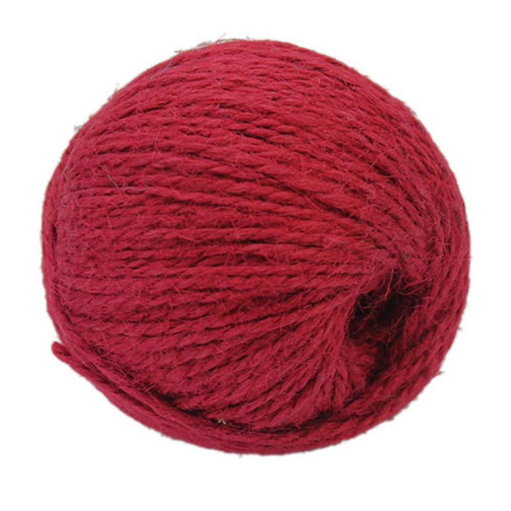 Красная оберточная Подарочная бумажная бирка многоразовая лента из джута