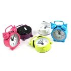 Часы-Будильник с функцией повтора, тихий, подметающий, настольные часы, креативный милый мини-металлический маленький будильник, электронные маленькие часы