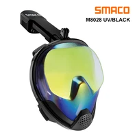 smaco full face snorkeling mask men and women diving mask anti fog goggles swimming anti ultraviolet snorkeling mask