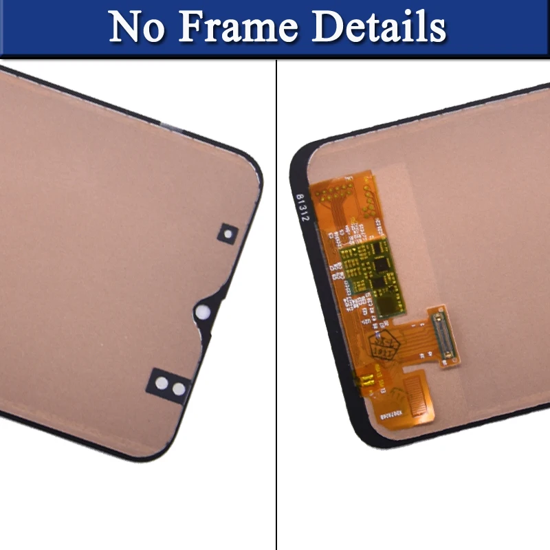 

Display For SAMSUNG GALAXY A50 LCD Display A505/DS A505FN A505G A505GN A505YN with Touch Screen Digitizer Assembly with frame