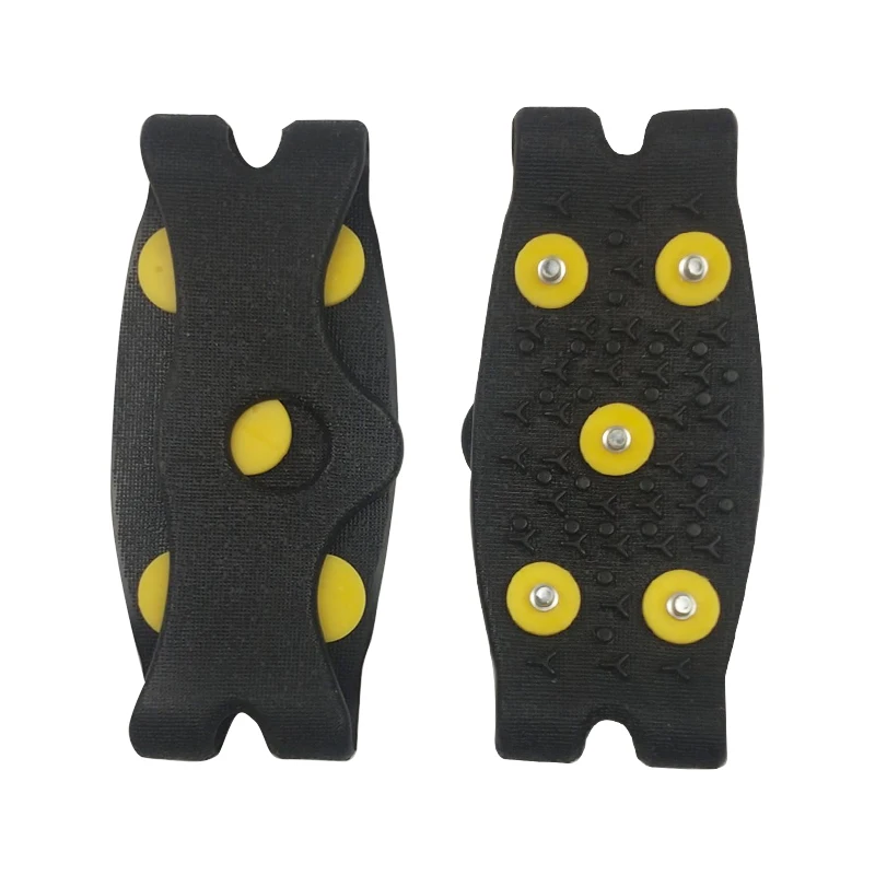 Зимние силиконовые Нескользящие скобы для альпинизма обуви уличные с пятью