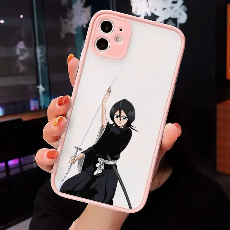 

Japanese anime Bleach Phone Cases Matte For iPhone 12 Mini 11 Pro XR XS Max 7 8 Plus X Hard PC Back Cover