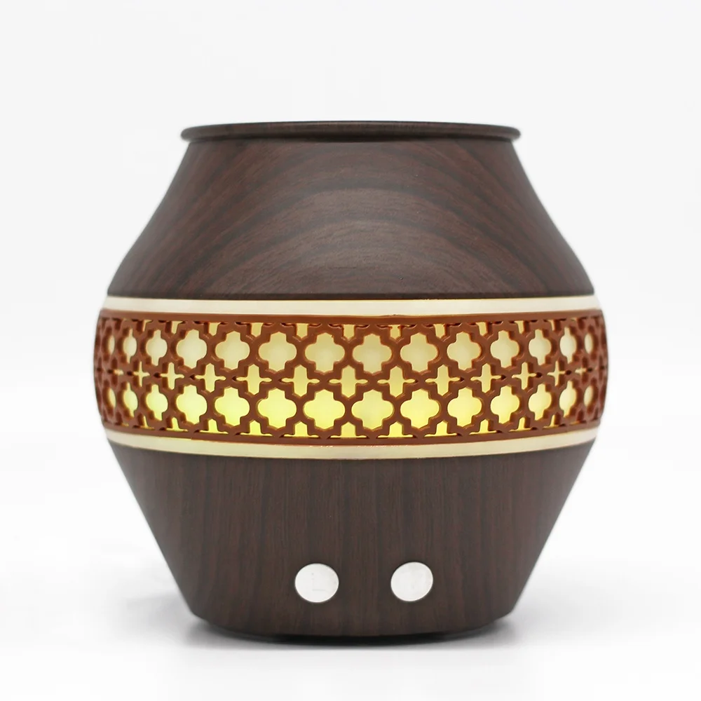 Новинка Электрический диффузор эфирного масла ультразвуковой увлажнитель воздуха с текстурой древесины