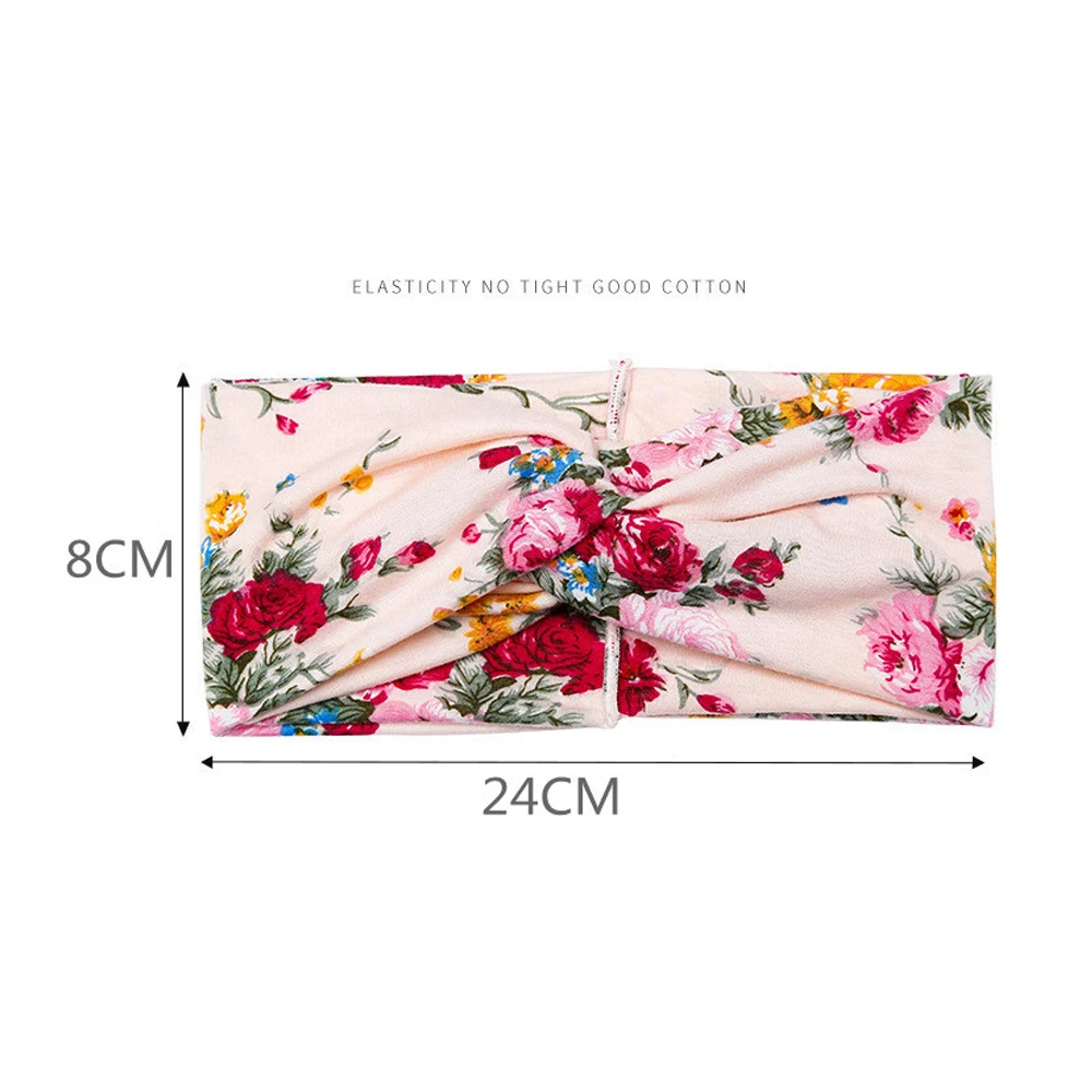 

Turban Hair Band Yoga Stretch Hair Accessory Wide Hairband Elastic Headband Sweat-absorbent Polyester Printing Fashion