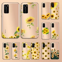 sunflower luxury unique design phone case transparent for huawei nove e 6 5 4 3 2 s i se pro lite