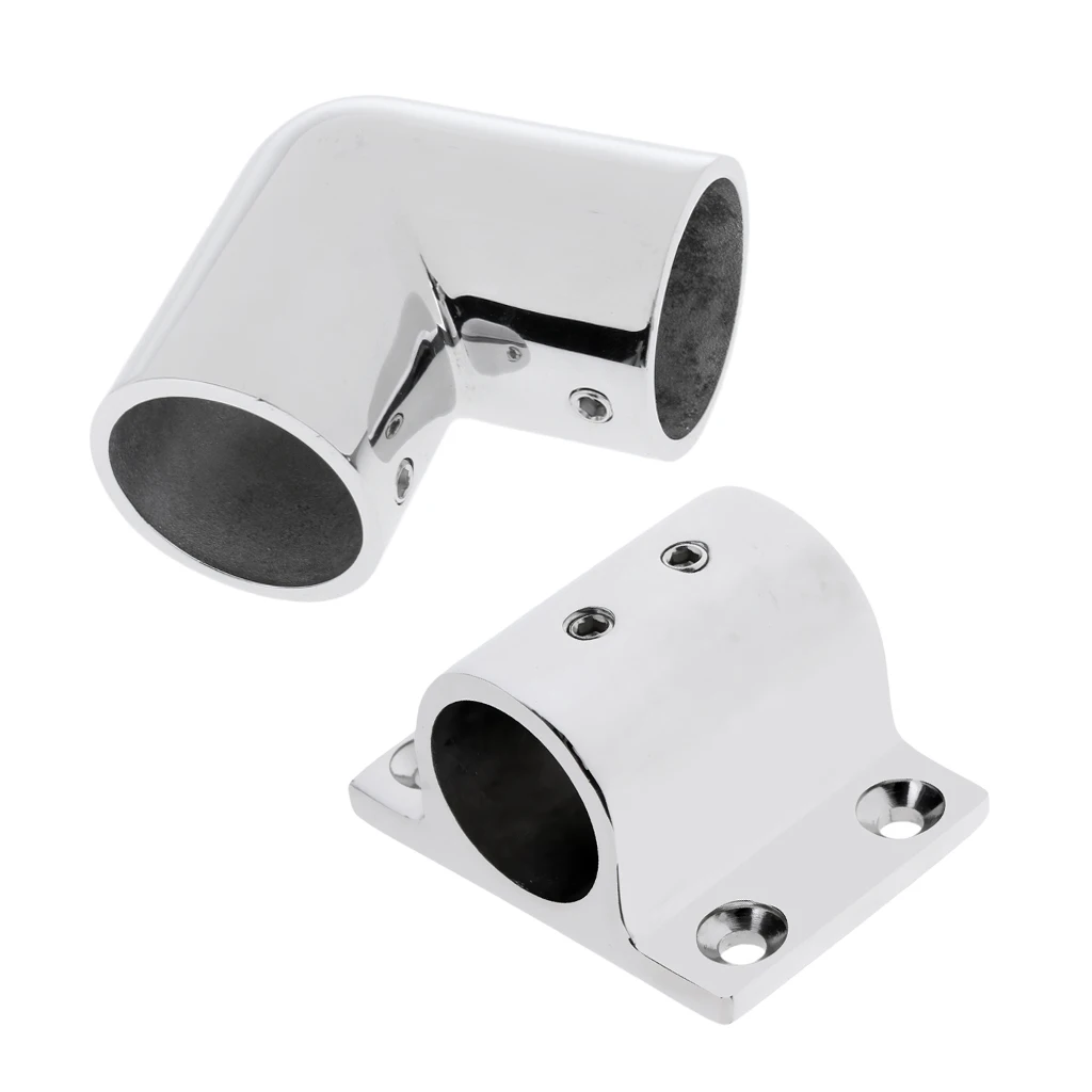 

Marine Boat Hand Rail Fitting 90 Degree Elbow Rectangle Base Mount Hardware