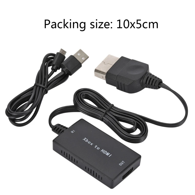 

Coverter Adapter for XB to HDMI-compatible Video Conversion Adaptor with Connection USB Cable Support 1080P 720P Output