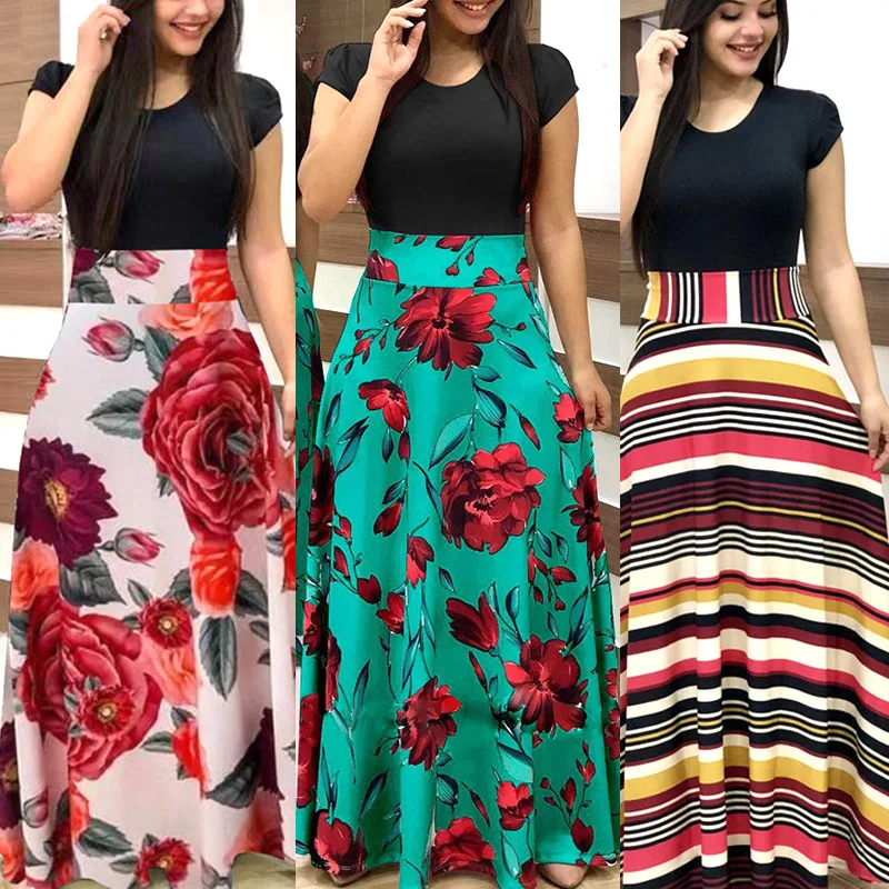 2020 Лидер продаж для женщин летнее платье больших размеров в богемном стиле с