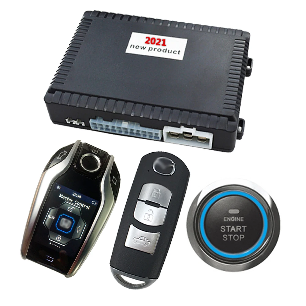 

Drop Shipping KOL Cardot Push Start Stop Pke Best Keyless Entry System Remote Starter Smart Car Alarms