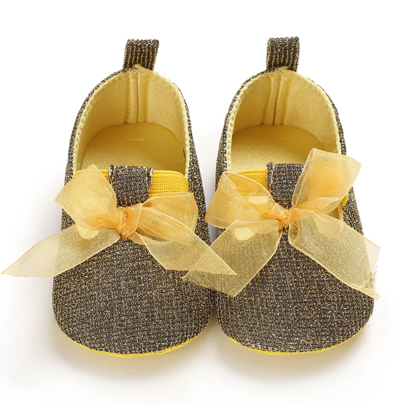 

newborns Baby Shoes bowknot Baby Girls Shoes Toddler Boys first walkers boys PU Soft sole 0-18 month sneakers Christmas