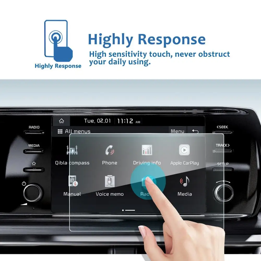 lfotpp for k5 dl3 2020 8 inch low match car multimedia radio display screen protector auto interior protect sticker accessories free global shipping