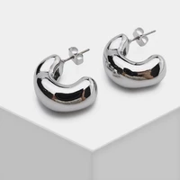 amorita boutique trendy gold mental earrings simple hoop earrings for women girl gift