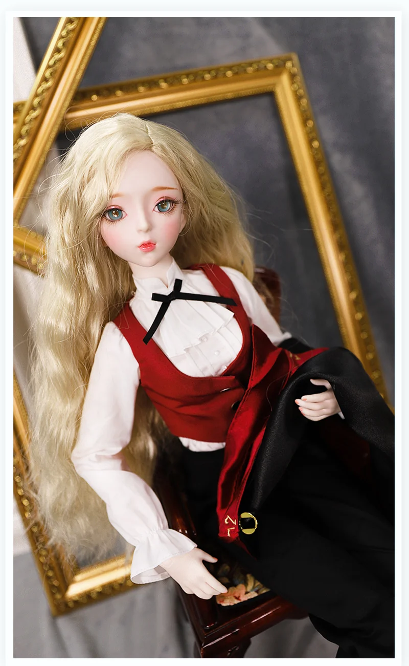 1/3 bjd кукла 62 см шарнирная кукла для тела светлые волосы с одеждой обувь маг AI YoSD MSD SD набор игрушка подарок для ребенка DC лати