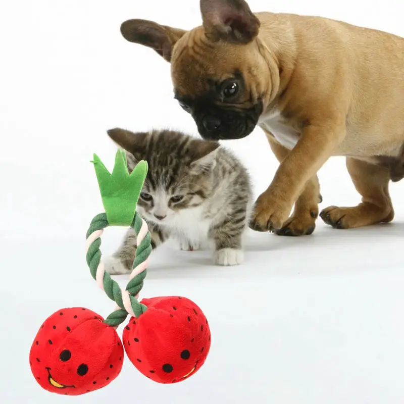 

Pet Bite Chew Toys fruit Plush Dog Toy Dog Supplies#