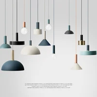 Nordic Creative Combination Cafe Aluninum Pendant Lamp Modern Brief DIY Home Decor Living Room E27 Bulb Pendant Lighting Fixture