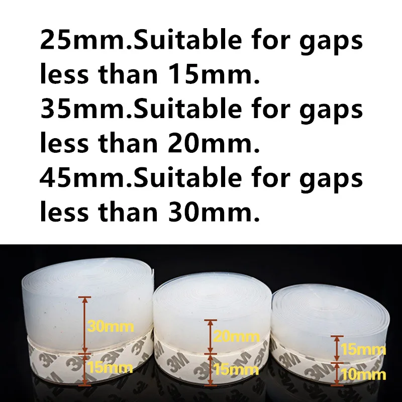 Пылезащитный двери осадка Уплотнитель самоклеящийся силиконовый этиленового