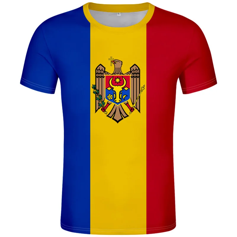 

Moldova T Shirt Diy Free Custom Made Name Number Mda T-shirt Nation Flag Md Republic Country College Print Photo Logo 0 Clothing