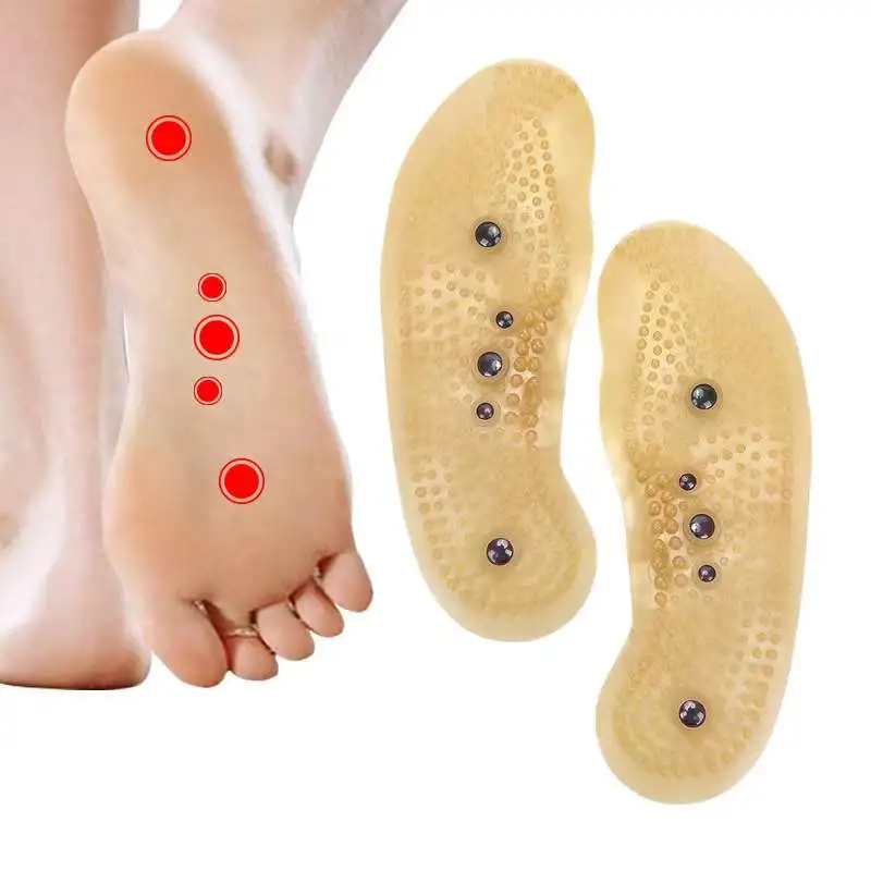 Magnetic therapy massage insole unisex magnet foot health care full cushion breathable high elastic foot therapy sports leisure