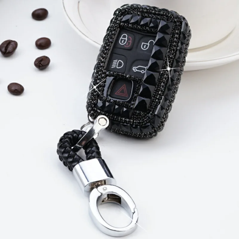 Чехол для автомобильного ключа со стразами Land Rover A9 Range Sport Evoque Freelander 2 Jaguar XE XJ XJL XF C