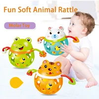 1pcs food grade silicone silicone teether rodent cartoon animals diy teething toys for teeth tiny rod baby teethers gift