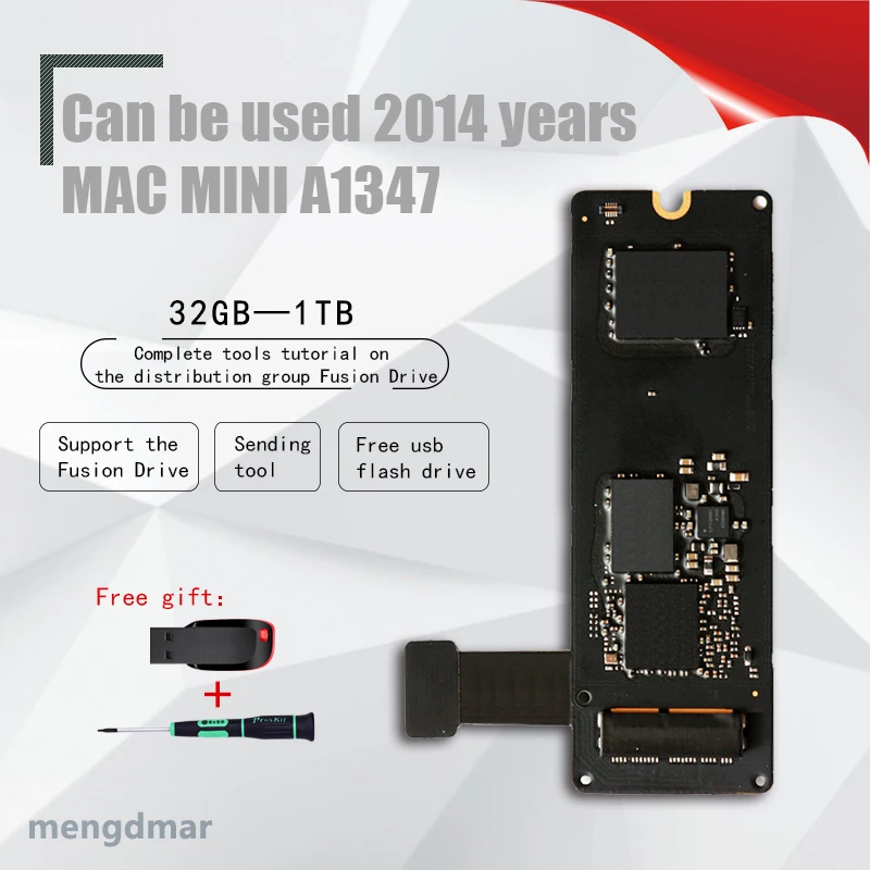 

Оригинальный 32 ГБ, 128 ГБ, 256 ГБ, 512 ГБ, 1 ТБ SSD для Mac 2014 Mini A1347 с расположением SSD и полосок
