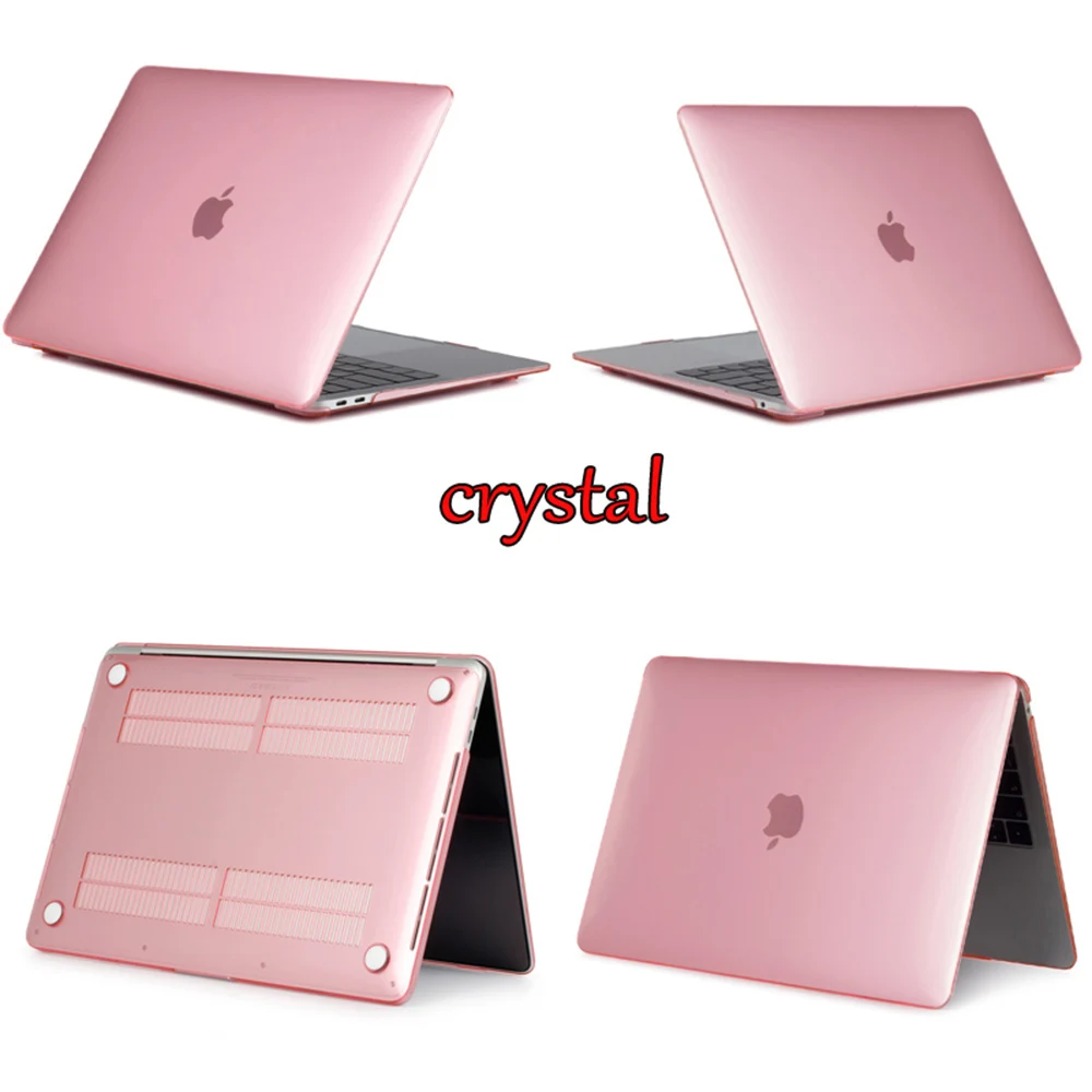 Кристально прозрачный жесткий защитный чехол для Macbook Air retina Pro 13 15 Touch Bar A2159 A1706 A1707 A1990 AIR 13 A1932