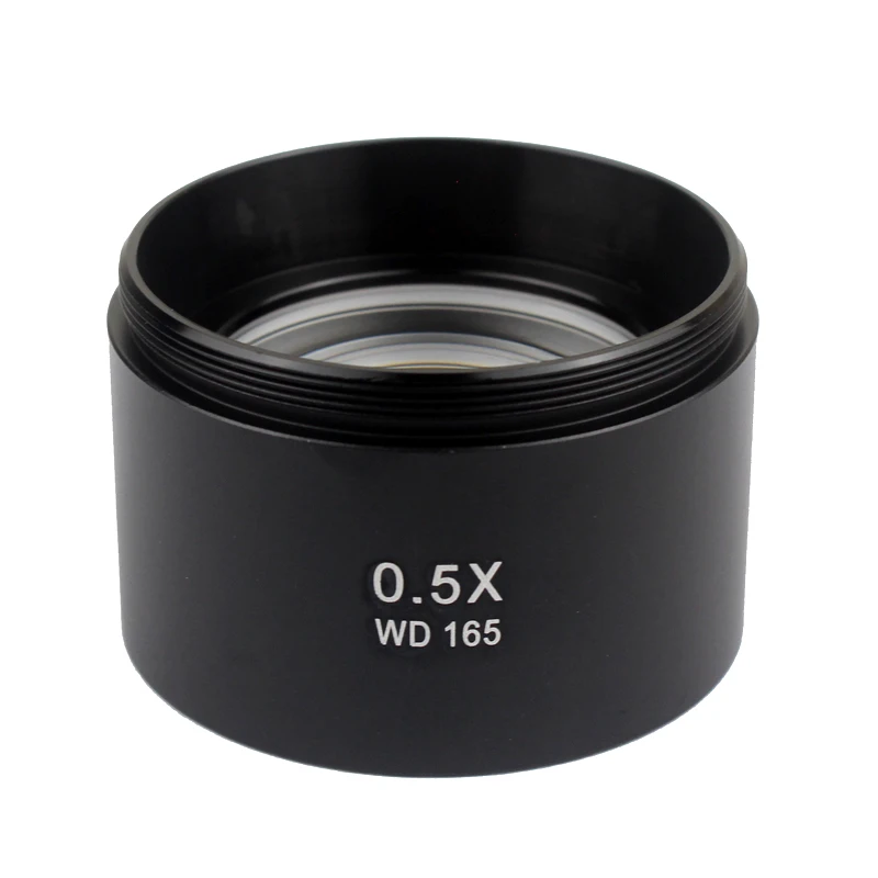 WD165 0.5X 0.7X 1.0X 2.0X Auxiliary Objects Lens Microscope Camera For Trinocular Stereo Zoom Barlow Glass |