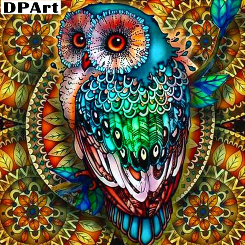 Алмазная картина полностью квадратная/круглая дрель сова 5D Daimond вышивка