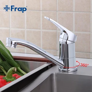 Смеситель Frap для кухни, хромированный, на палубе, с одной ручкой, для горячей и холодной воды, мебель для туалета F4513-2