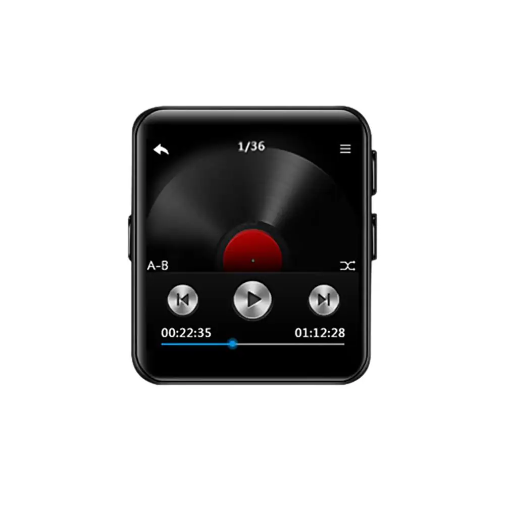 Bluetooth MP3 часы с Сенсорный экран 8/16GB клип MP3 плеер для занятий спортом, будь то Велосипедный спорт или бег Пеший Туризм Поддержка Запись, FM радио - Цвет: K1-Black