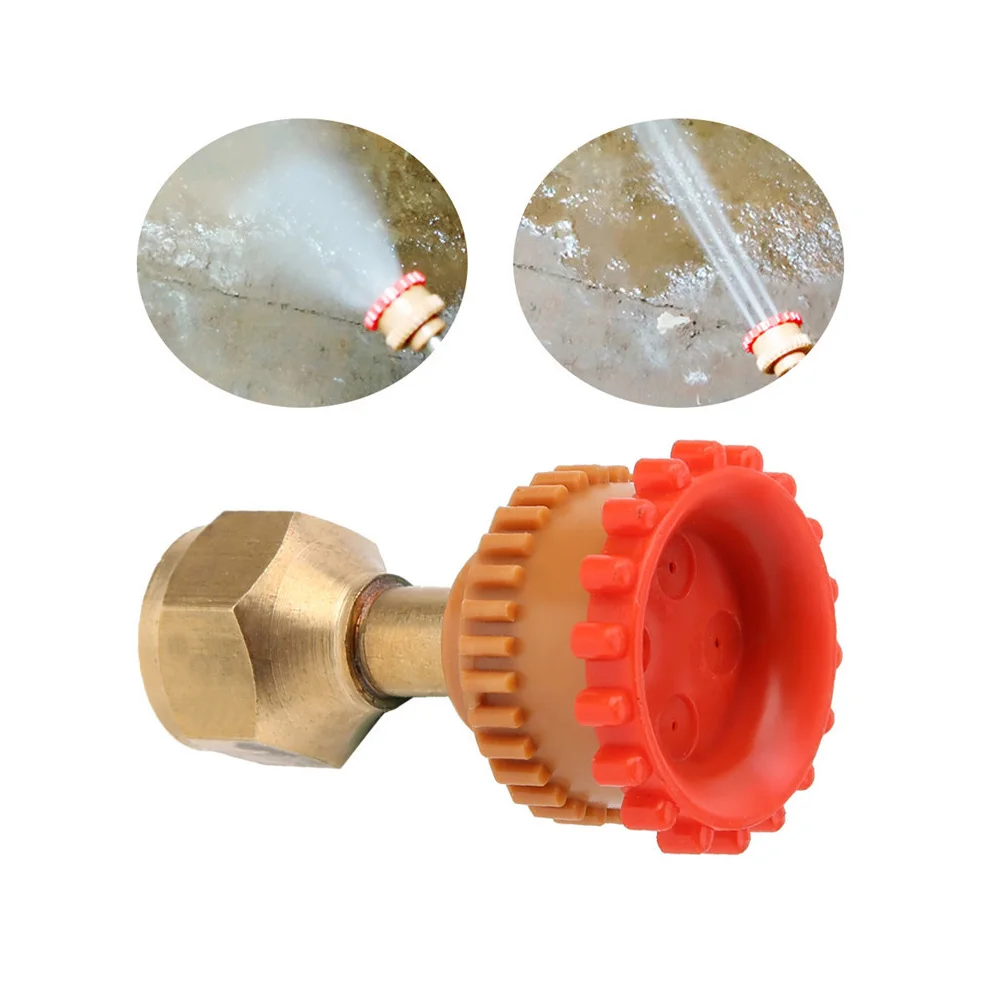 

Garden Easy Install Agricultural Sprayer Nozzle Adjustable Mode Home Electric Durable Accessories Brass 1/4inch Static 4 Holes