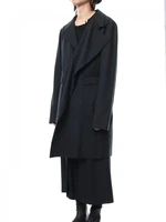 mens new menswear fashion trend hair stylist runway long irregular blazer jacket plus size singer clothing
