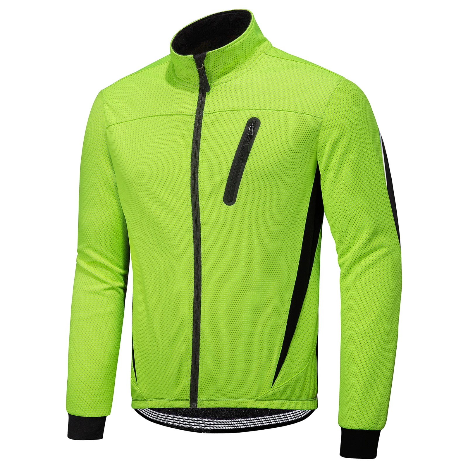 

Зимняя мужская велосипедная куртка, водонепроницаемая ветрозащитная флисовая куртка, Мужской плащ, велосипедная куртка для бега и верхово...