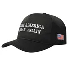 Модная черная шляпа с защитой от солнца, декоративная шляпа с надписью сделайте Америку прекрасной снова, Республиканская шляпа, женская черная модная шляпа