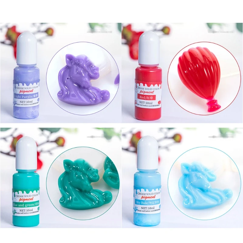

24 Colors Epoxy UV Resin Pigment Opaque Liquid Epoxy UV Resin Dye Resin Colorant Resin Art Jewelry Making 0.35oz Each