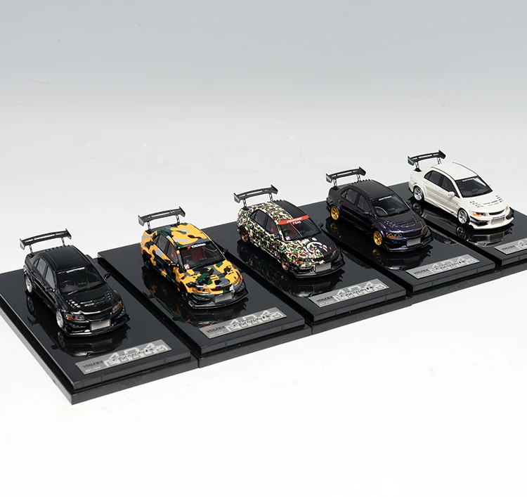 1:64 Масштаб литья смолы модель автомобиля EVO IX модифицированная версия