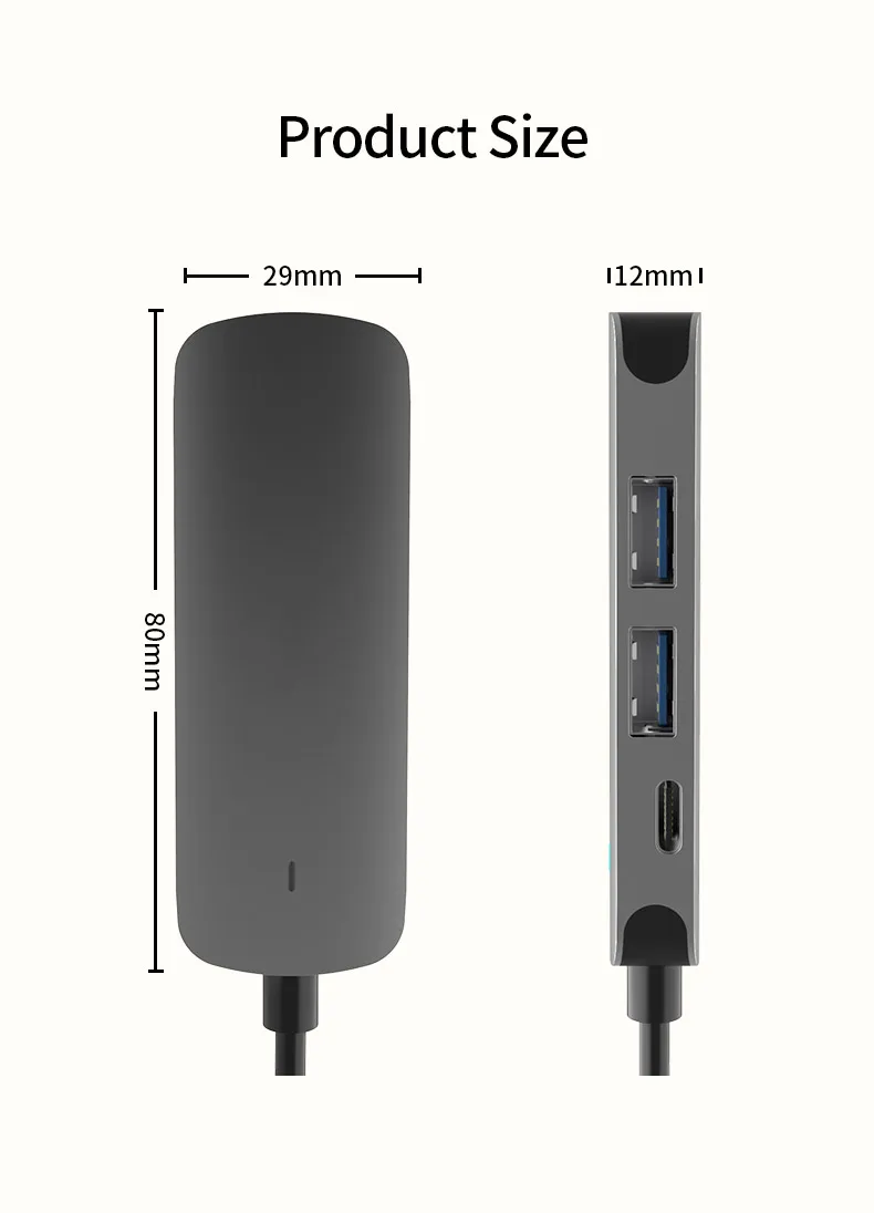 tebe 4 в 1 usb c hub type c to 4k hdmi usb3 0 pd type c док станция для macbook