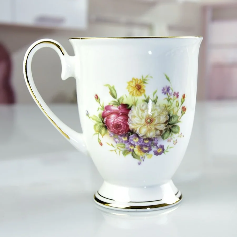 

Creative Family Ceramic Mug Travel Coffee Cute Home Garden Mug Milk Tea Breakfast Reusable Taza Desayuno Porcelain Cup DL60MK