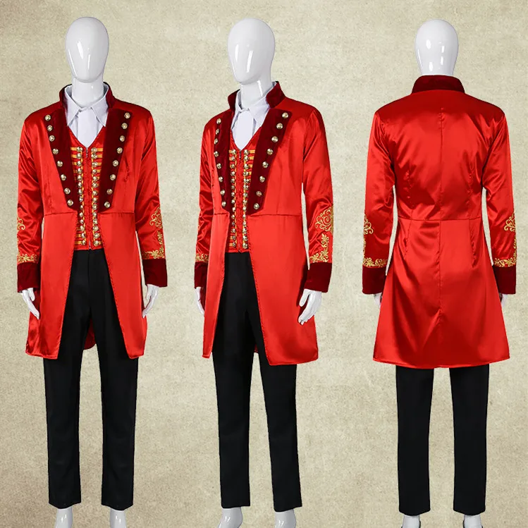 

The Greatest Showman P.T. Барнум Косплэй костюмированный наряд для взрослых Для мужчин полный комплект униформы, Хэллоуин, карнавал; Косплэй наряд инд...