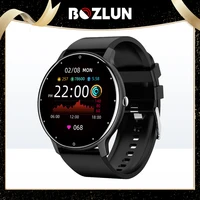bozlun ip67 waterproof smart watches 1 28 inch round screen heart rate monitoring weather forecast fitness tracker watch zl02
