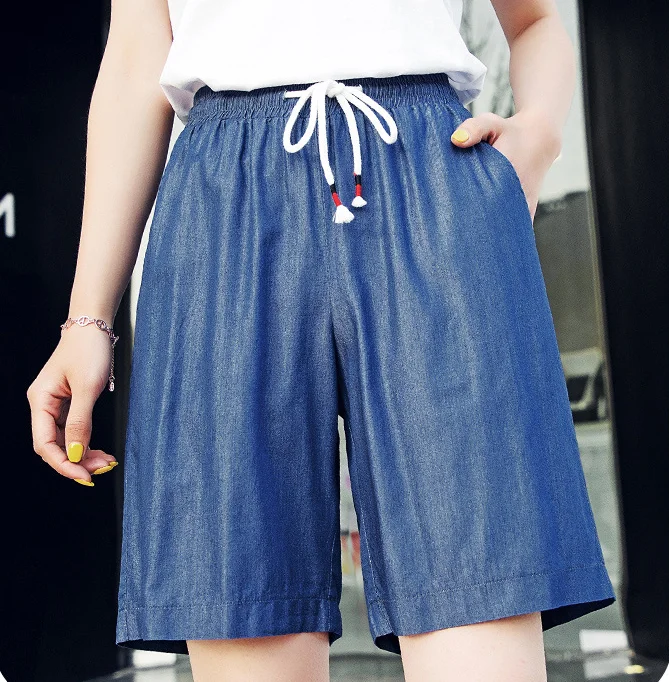 

Women's Cycling Shorts Stretch Plain Casual Sports Fitness Ladies Elastic Waist Elastic one