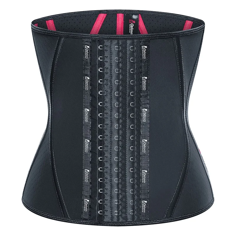 

13 Steel Bone Punching Breathable Waistband Shaping Sports Body Belly Band Fitness Latex Corset Waist Trainer XXS-XXXL