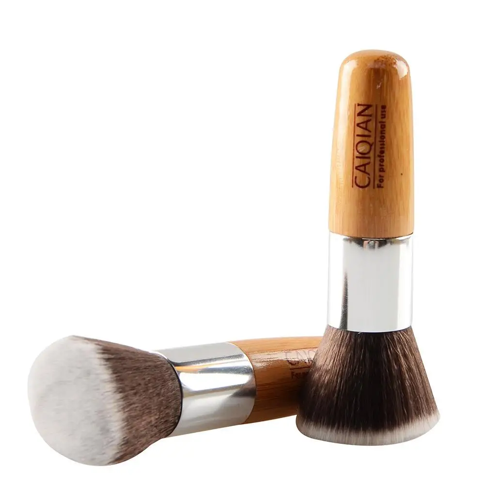 

Flat Tip Foundation Brush Eyeshadow Blush Makeup Tools 10cm Wooden Rod Blush Brushes Cosmetic Makeup Tools
