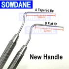 Стоматологический эндододонтический Зонд из нержавеющей стали, плоскийконический инструмент Explorer, инструмент для ухода за полостью рта, отбеливания зубов