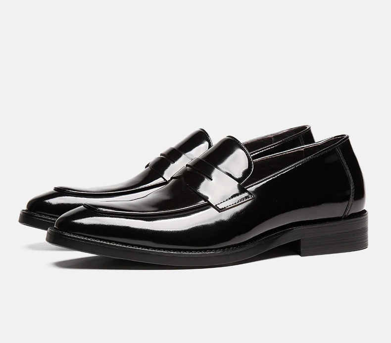 

Fashion Quality Oxford Shoes Men Loafer Shoes Genuine Leather Fashion Casual Black Wine Red Shoes Wedding Office Brogue Shoe